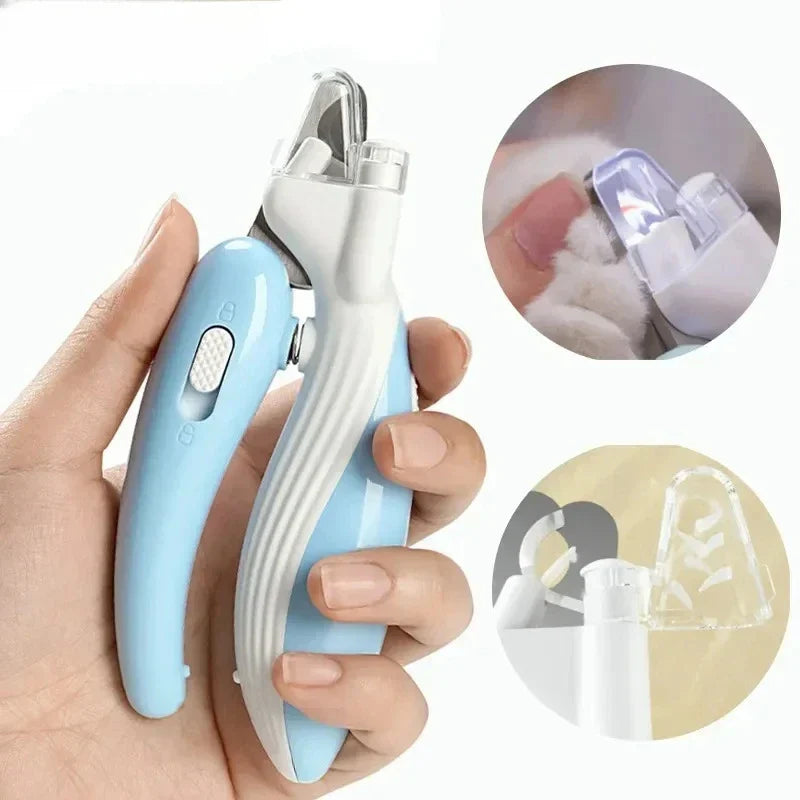 Midello Bright Paw LED dog nail trimmer — professional pet nail clippers with built-in light