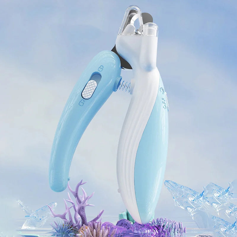 Midello LED nail clippers for dogs and cats — colour variants shown