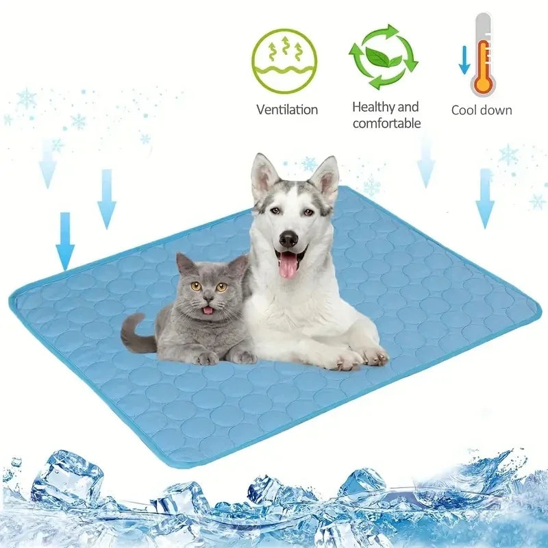 Midello ChillZone dog cooling mat in grey — self-cooling pet pad for hot summer days